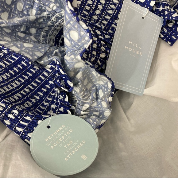 Hill House The Elizabeth Nap Dress in Blue Basketweave/Size M - Picture 12 of 16